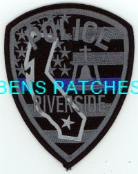 CALIFORNIA,RIVERSIDE POLICE THIN BLUE LINE 1